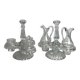Tableware, two moulded glass table servants from the early 20th century.