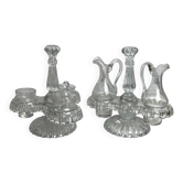 Tableware, two moulded glass table servants from the early 20th century.