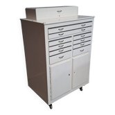 Dentist's cabinet on wheels / medical furniture / drawer chest