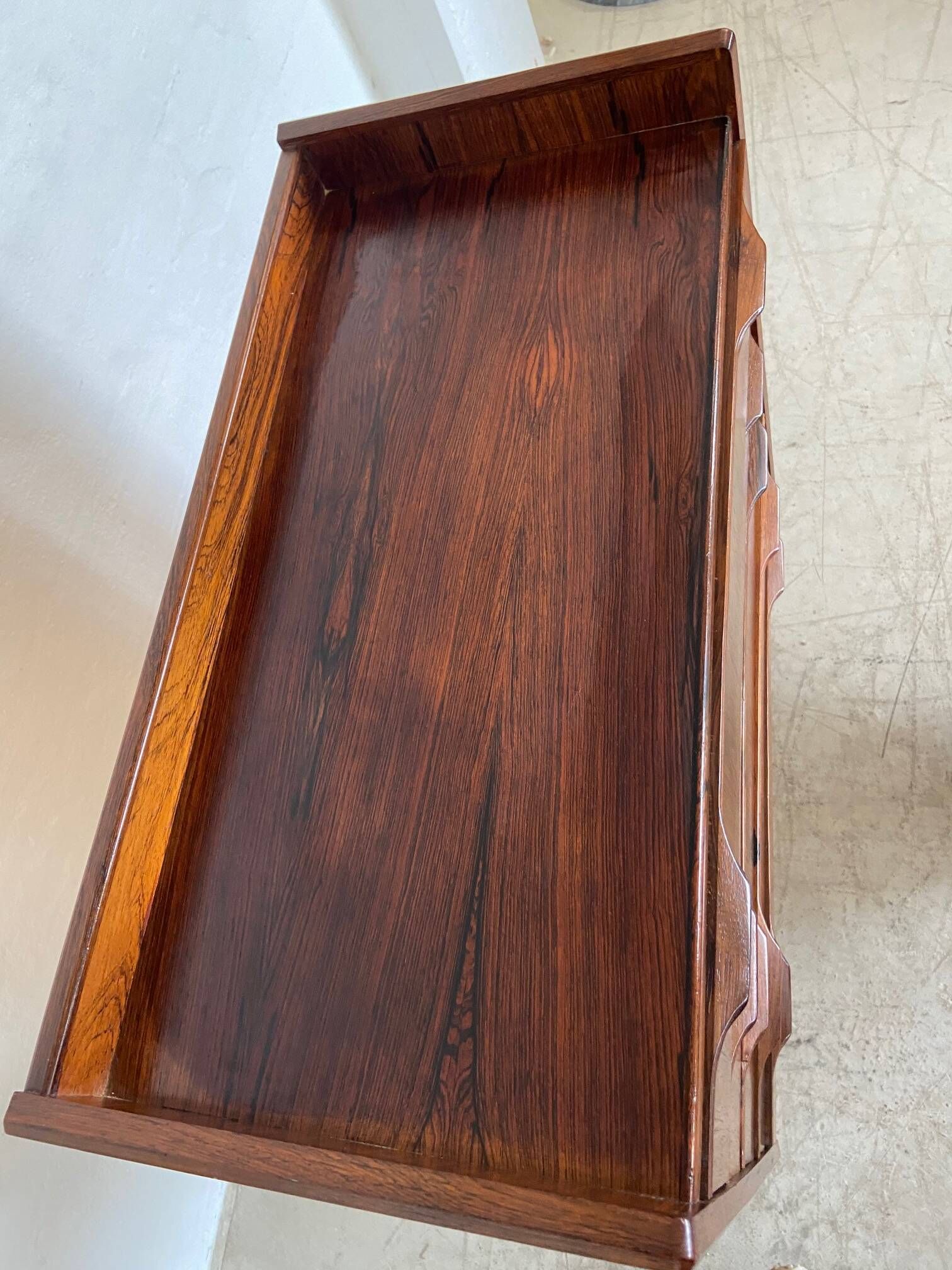 Vintage Danish mid-century modern rosewood chest of drawers by Henning Jørgensen 1959