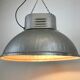 Oval industrial polish factory pendant lamp from mesko, 1970s