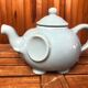 Old Teapot Elephant Shape Ceramic Sky Blue Vintage #A472b