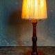 Art-deco lamp foot in solid wood turned 40s