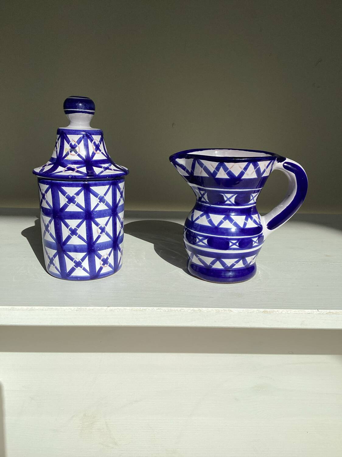 Ceramic coffee service by robert picault - vallauris, 1950s