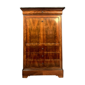 Writing desk a doucine era Louis Philippe in mahogany.