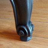 Commode Louis XV laquée noir acier
