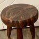 Vintage brutalist tripod shepherd stool mountain