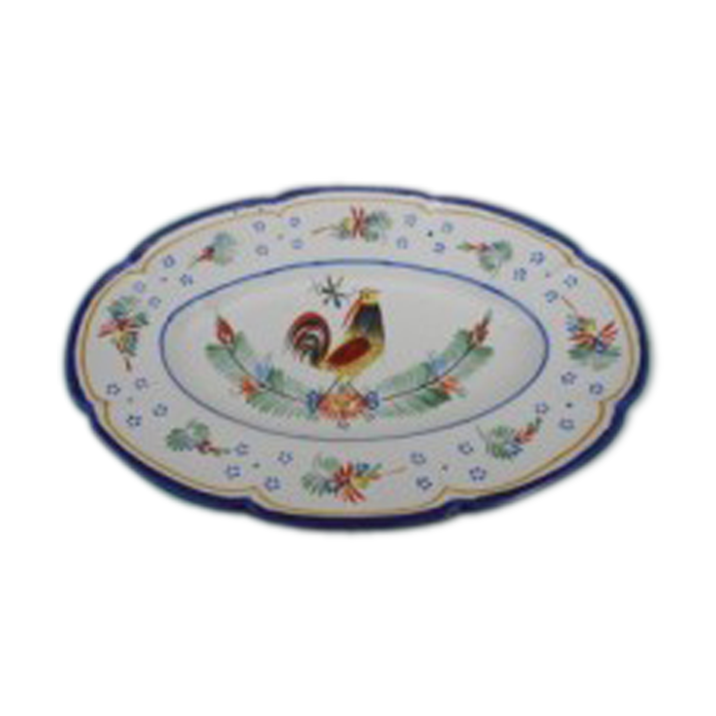 Oval dish and earthenware
