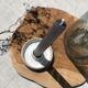 Loule candle holder in ceramic stoneware