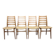 Lot of 4 Scandinavian chairs from the 1970s.