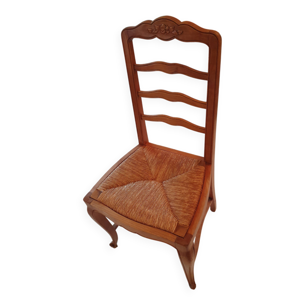 6 chaises en merisier style Louis XV