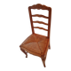6 cherry wood chairs in Louis XV style