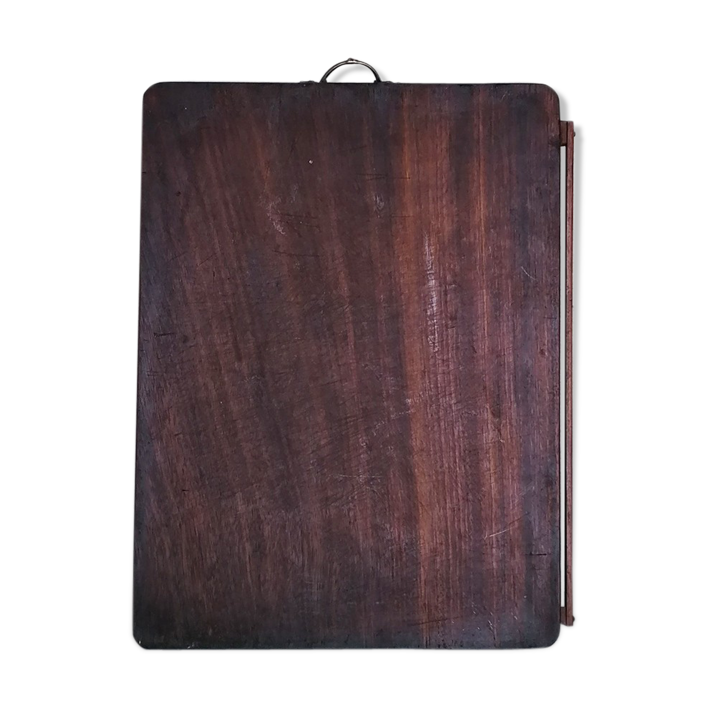 Flat wooden log board and handles