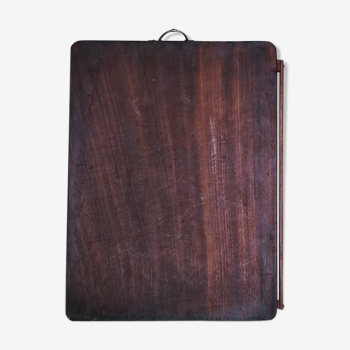 Flat wooden log board and handles