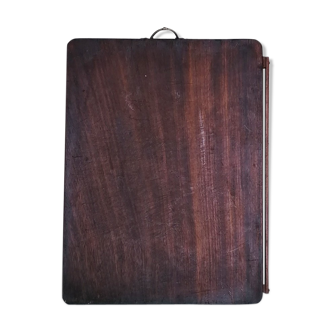 Flat wooden log board and handles