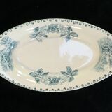 Oval faience ravier terre de fer bocage nº2