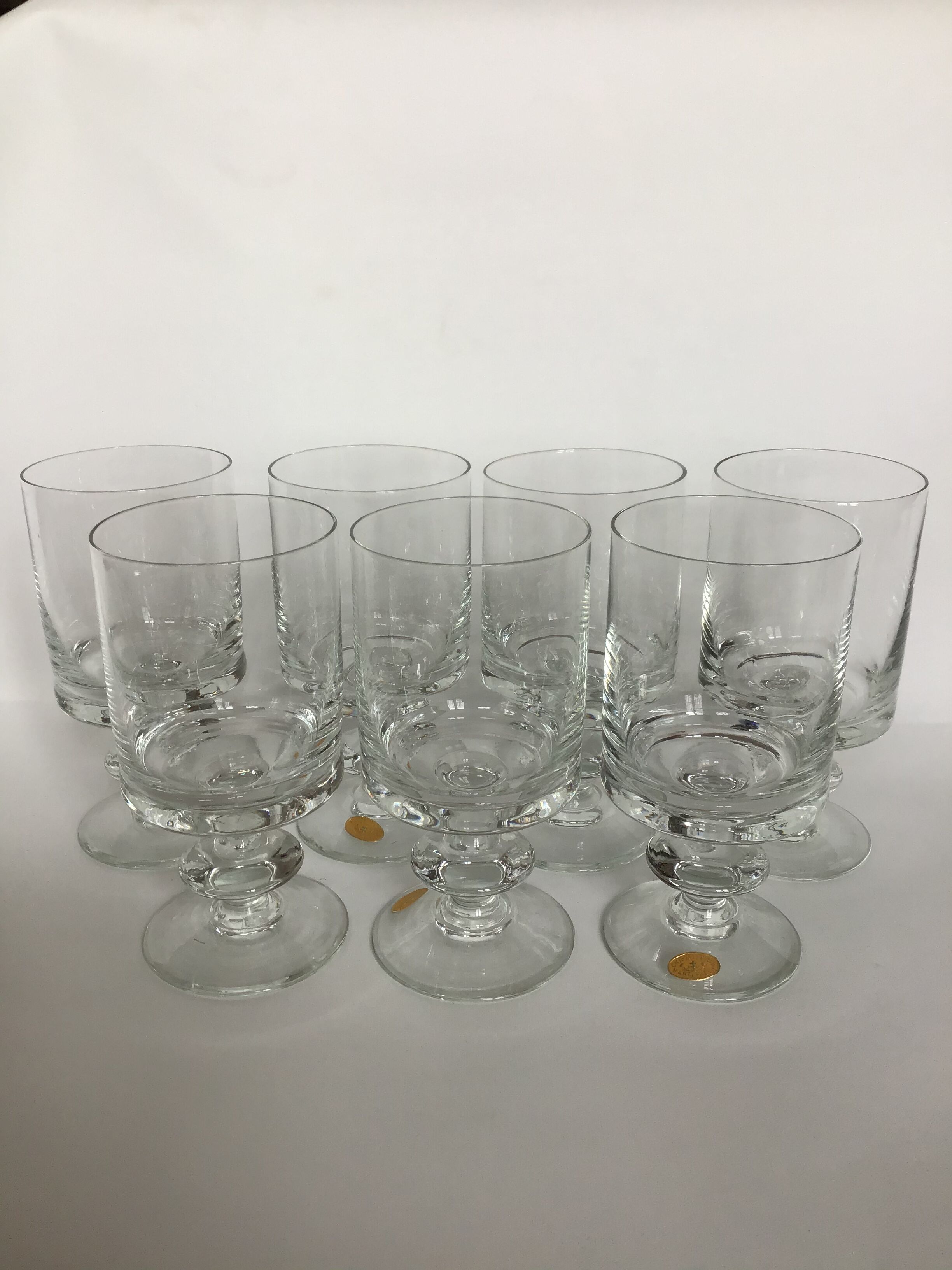 7 Lorraine crystal glasses