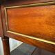 Console en bois et marbre blanc