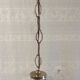 Suspension baladeuse en verre et métal doré - années 60/70