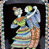 Ashtray, glazed ceramic wall decoration A.D. Schweizer Steffisburg, circa 1960