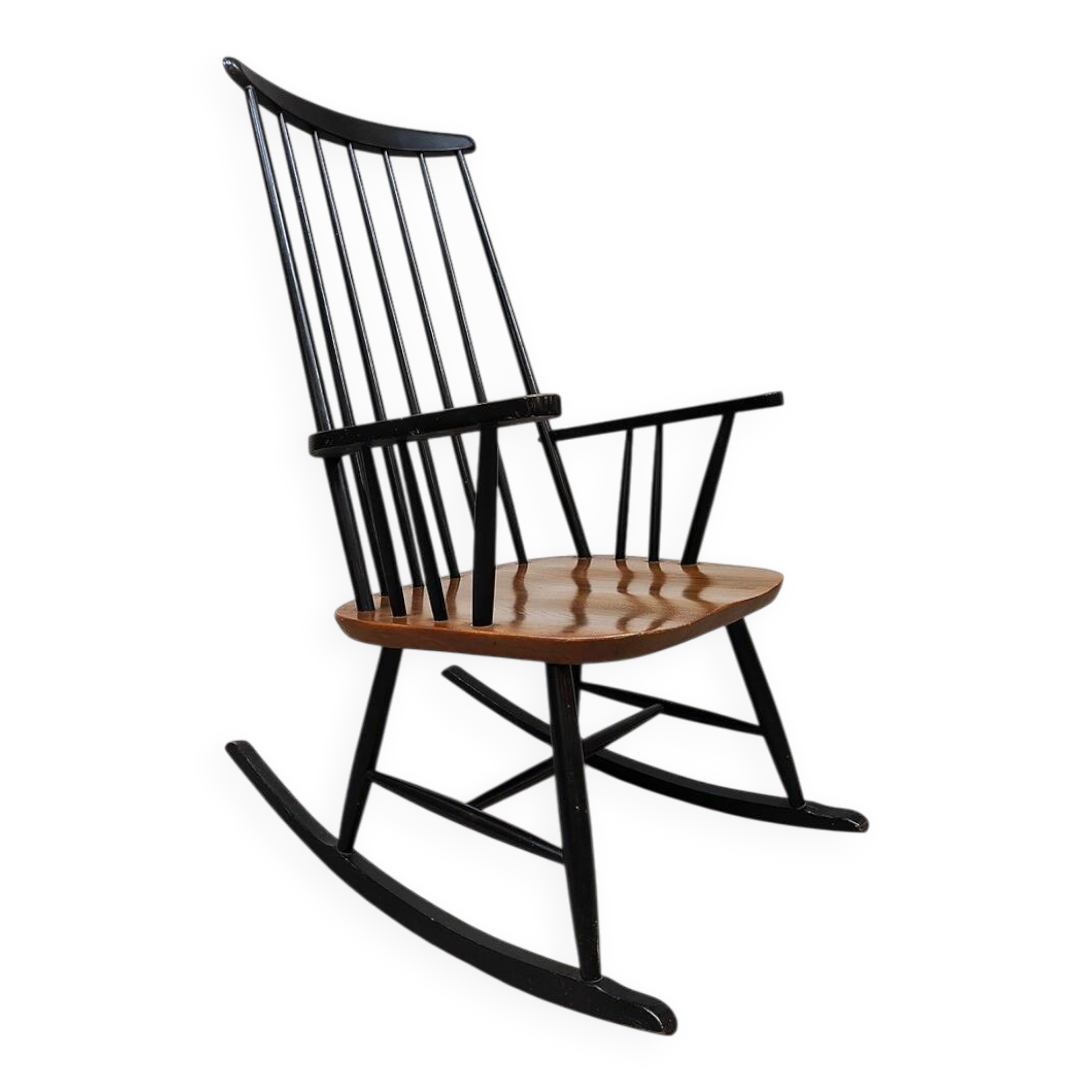 Scandinavian design spindle rocking chair midcentury Ilmari Tapiovaara