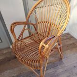 Rattan armchair