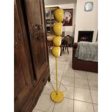 Vintage yellow metal floor lamp