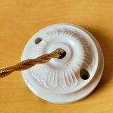 Suspension in pleated opaline 1950