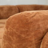 70s modular sofa, light brown velvet