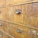 Vintage 50s wooden clamshell workshop furniture