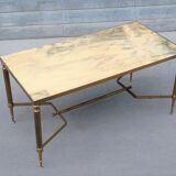 Brass and marble 1960s coffee table
