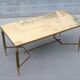 Brass and marble 1960s coffee table