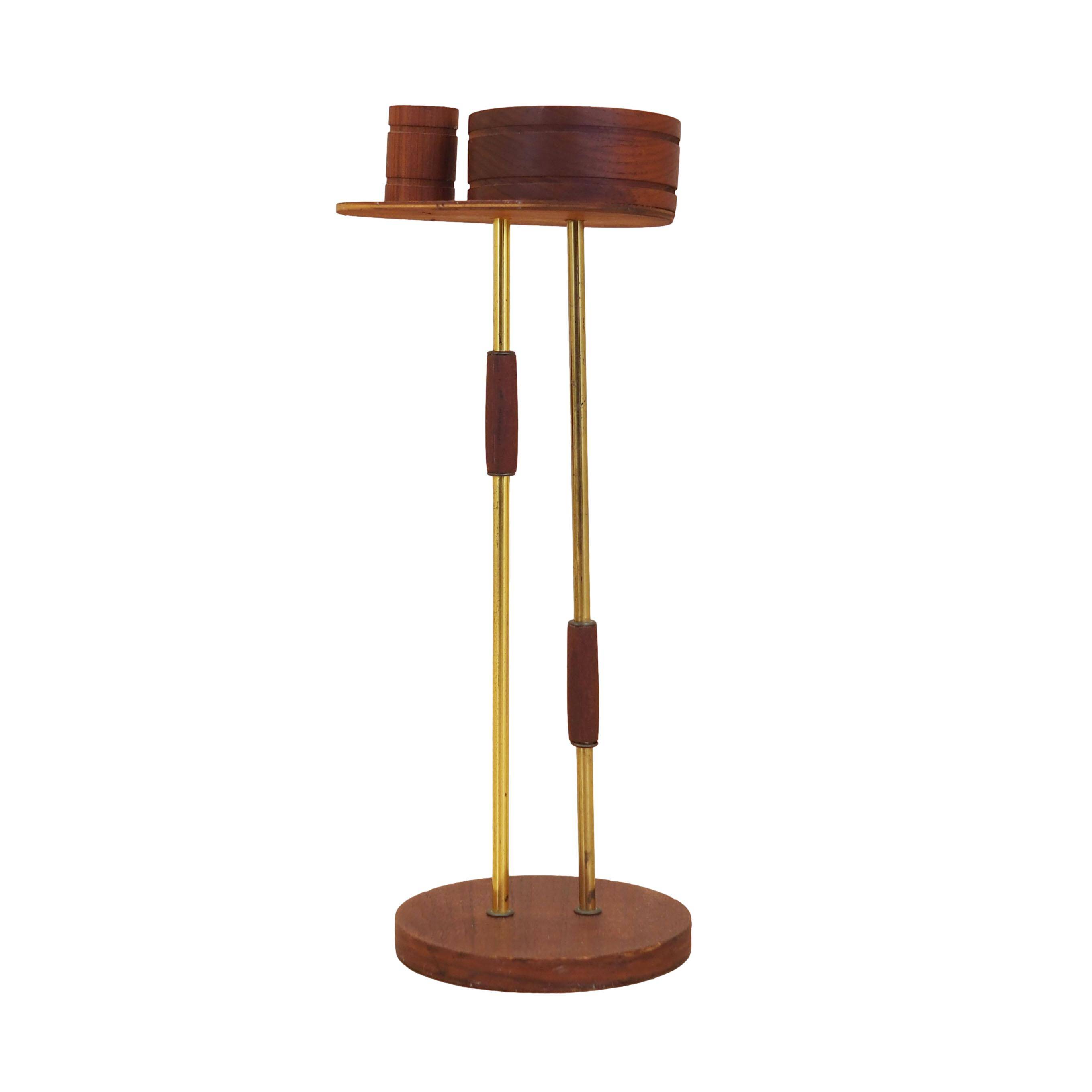 Teak ashtray, Danish design, 1970s, production: Denmark