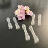 6 Venetian knife holders in blown glass