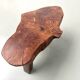 Brutalist tripod coffee table in solid teak – 1970s