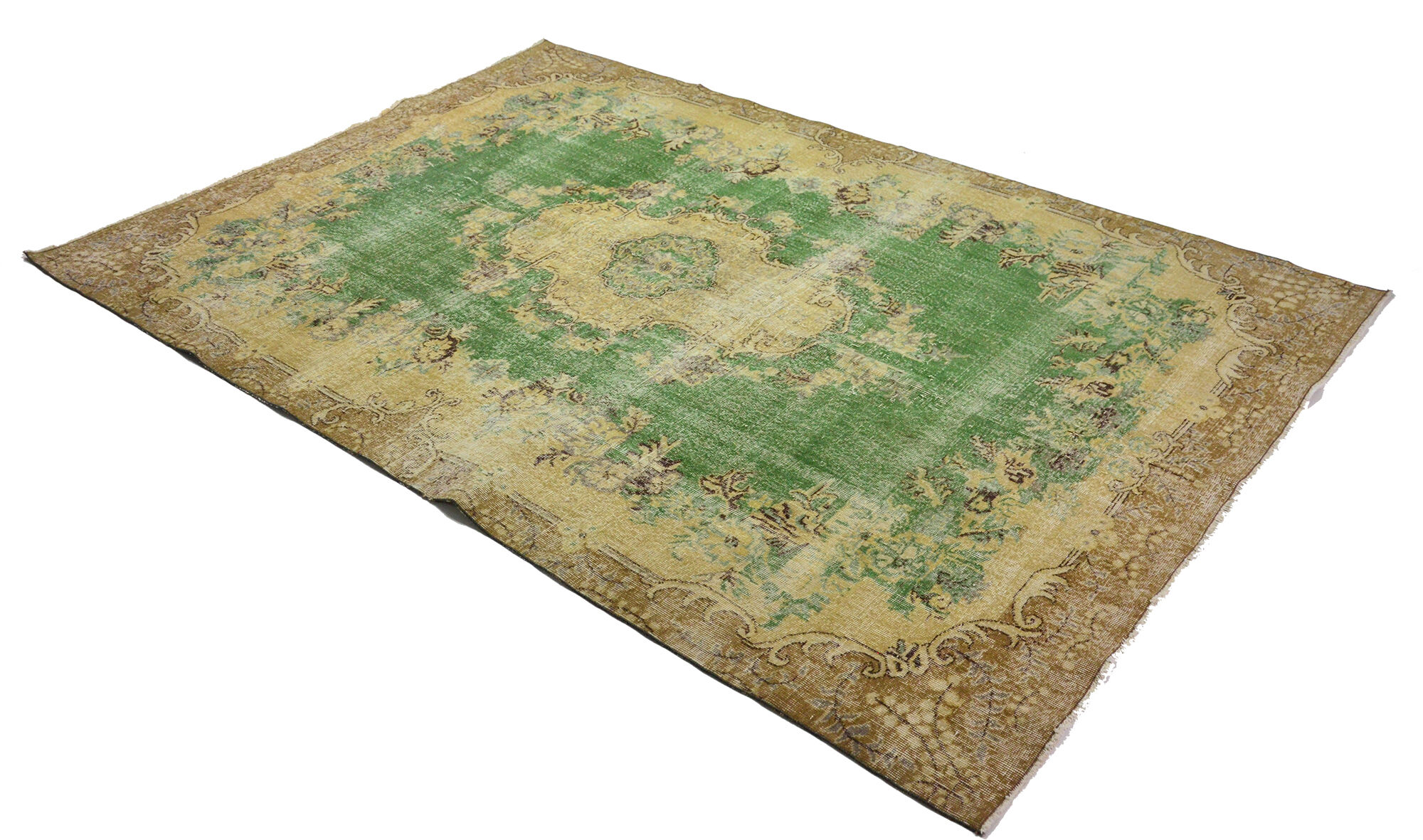 Anatolian handmade vintage rug 300 cm x 209 cm