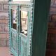 Burmese teak cabinet with original blue patina