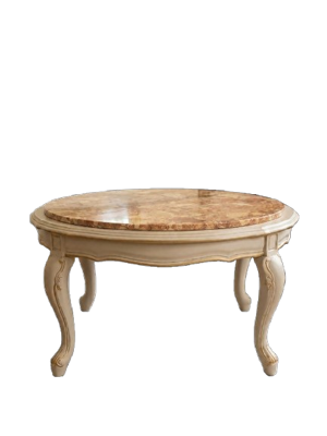 Table basse Louis XV - ocre
