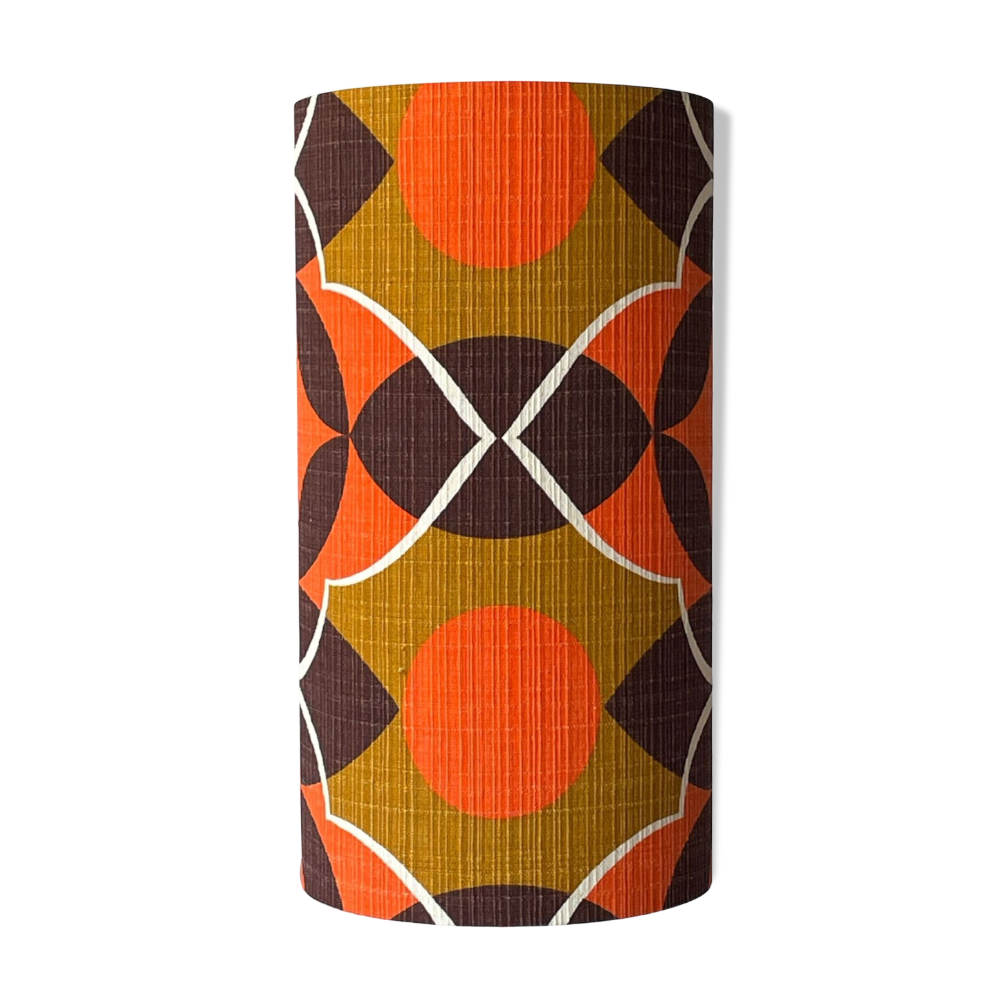 Oblivion lampshade H38 D20 - vintage 70's fabric