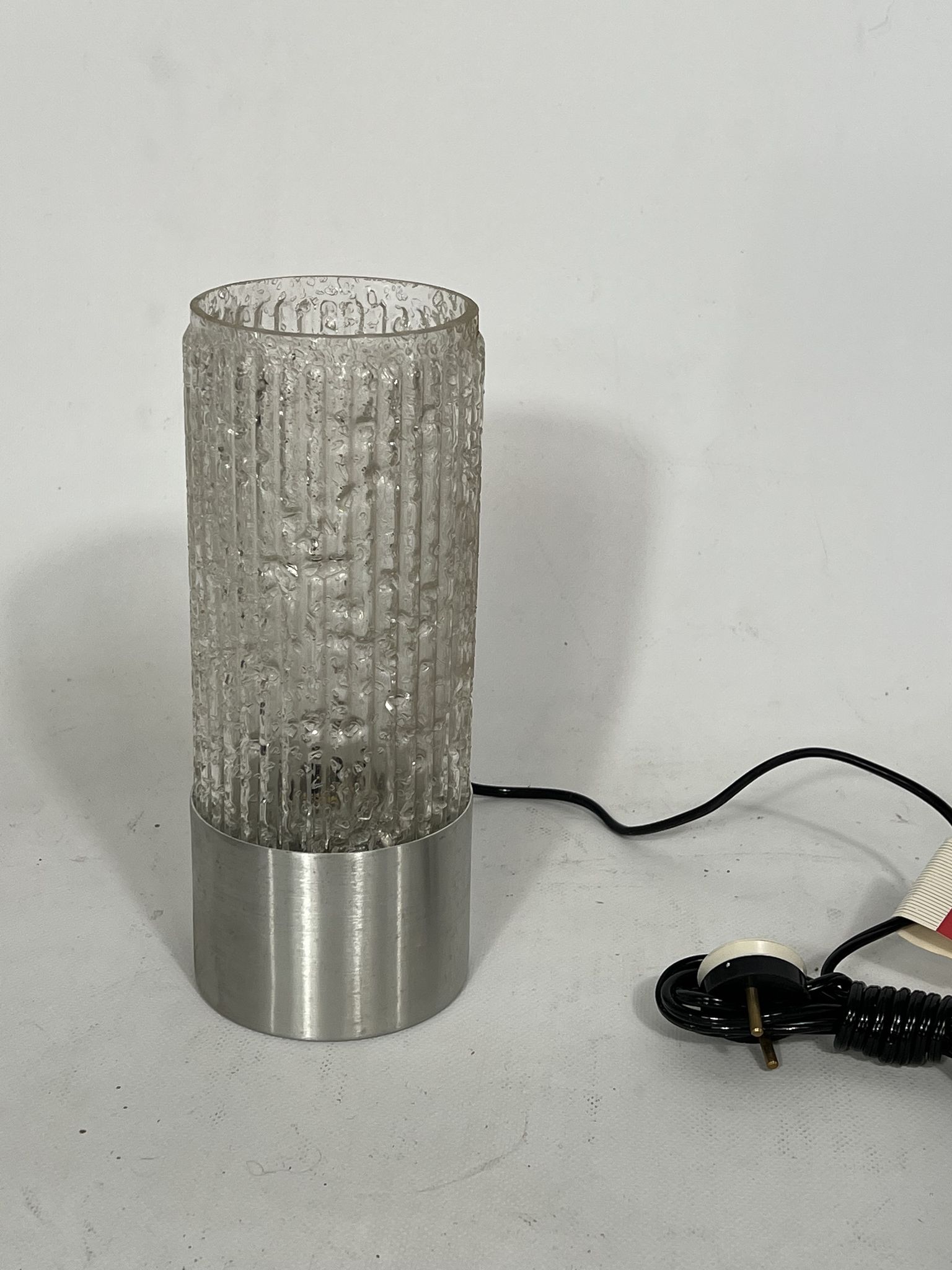 Stilux Milano, vintage glass table lamp model Albenga from 60s