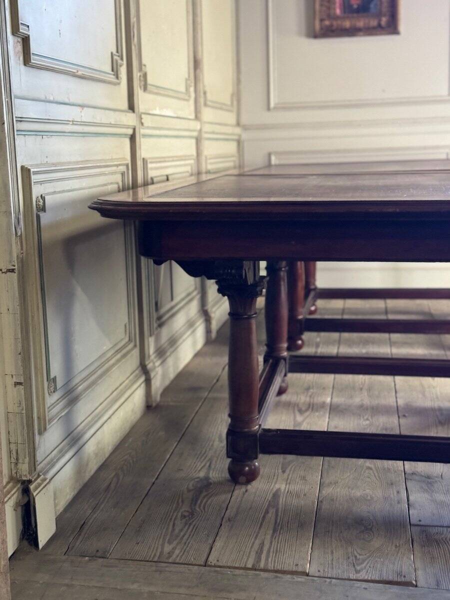 Paire de tables de bibliothèque en acajou, vers 1880