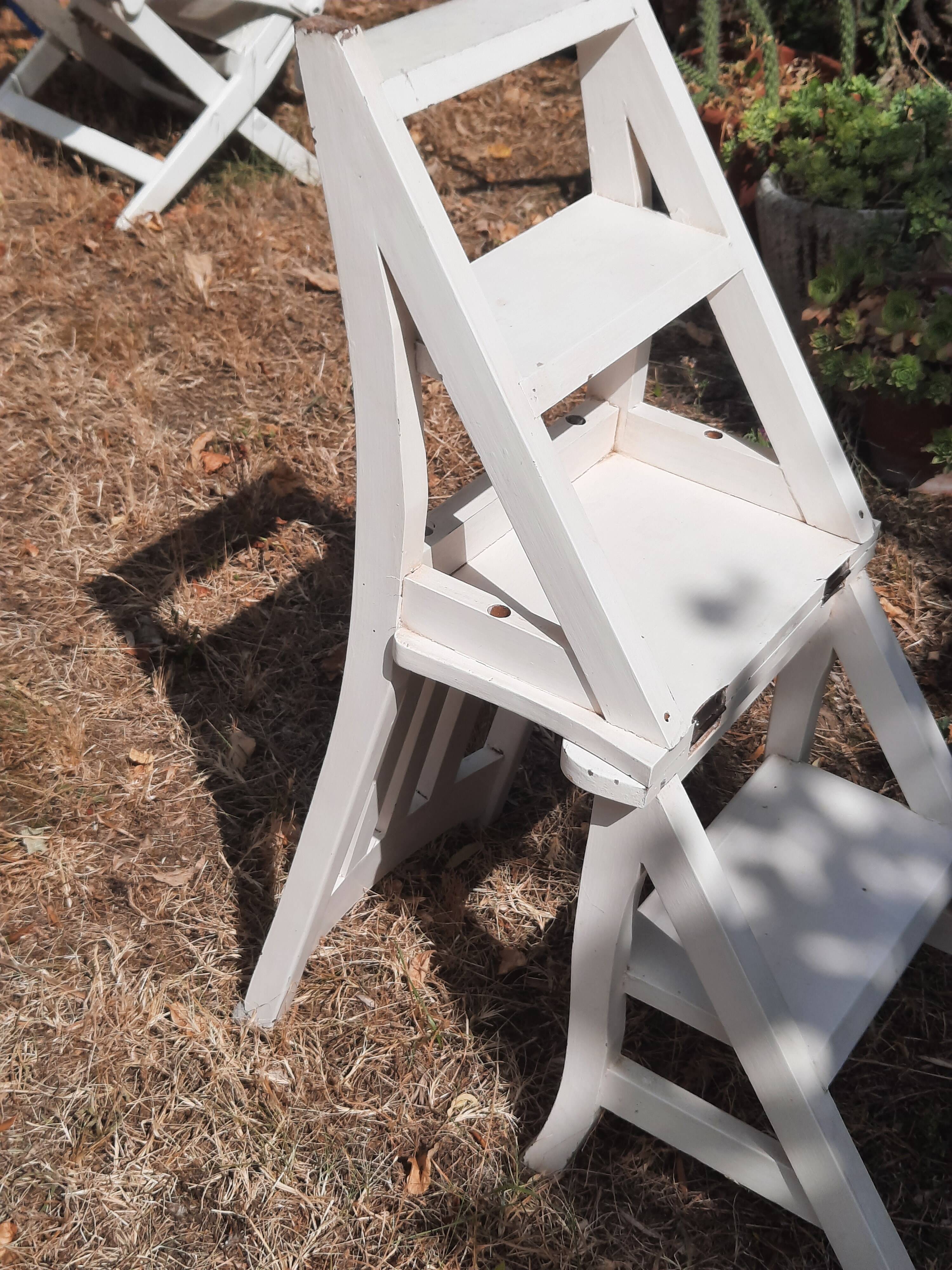 step stool/library chair