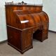 Large cylinder desk Louis-Philippe in mahogany and maple - 1840-1860