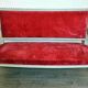 Magnificent Louis XVI three-seater bench in lacquered wood.