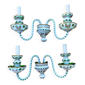 Pair of "Bohème" glass wall lights - 1950.