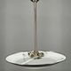 1930s Bauhaus Chrome and Glass Pendant Light from Czechoslovakia