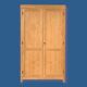 Parisian wardrobe solid oak raw 1940