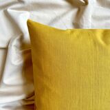 Yellow oilcloth cushion 40 cm