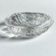 Brutalist "Iceberg" catch-all bowl, textured crystal glass, Sweden, 1970s