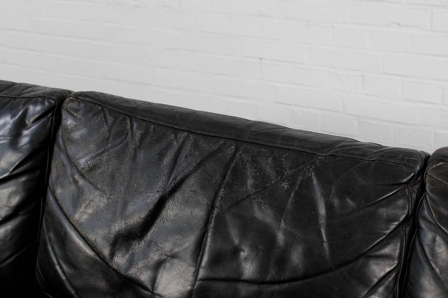 Vintage Sofa Mid Century Leder Danish Design 60er 70er